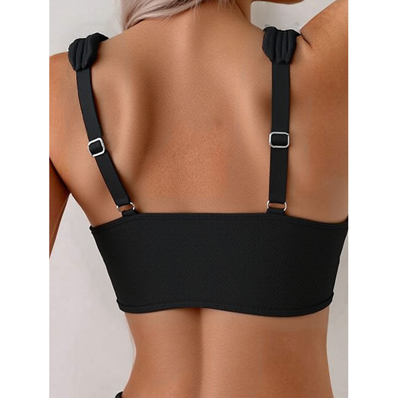 Bikini Set with Wide Straps for Women