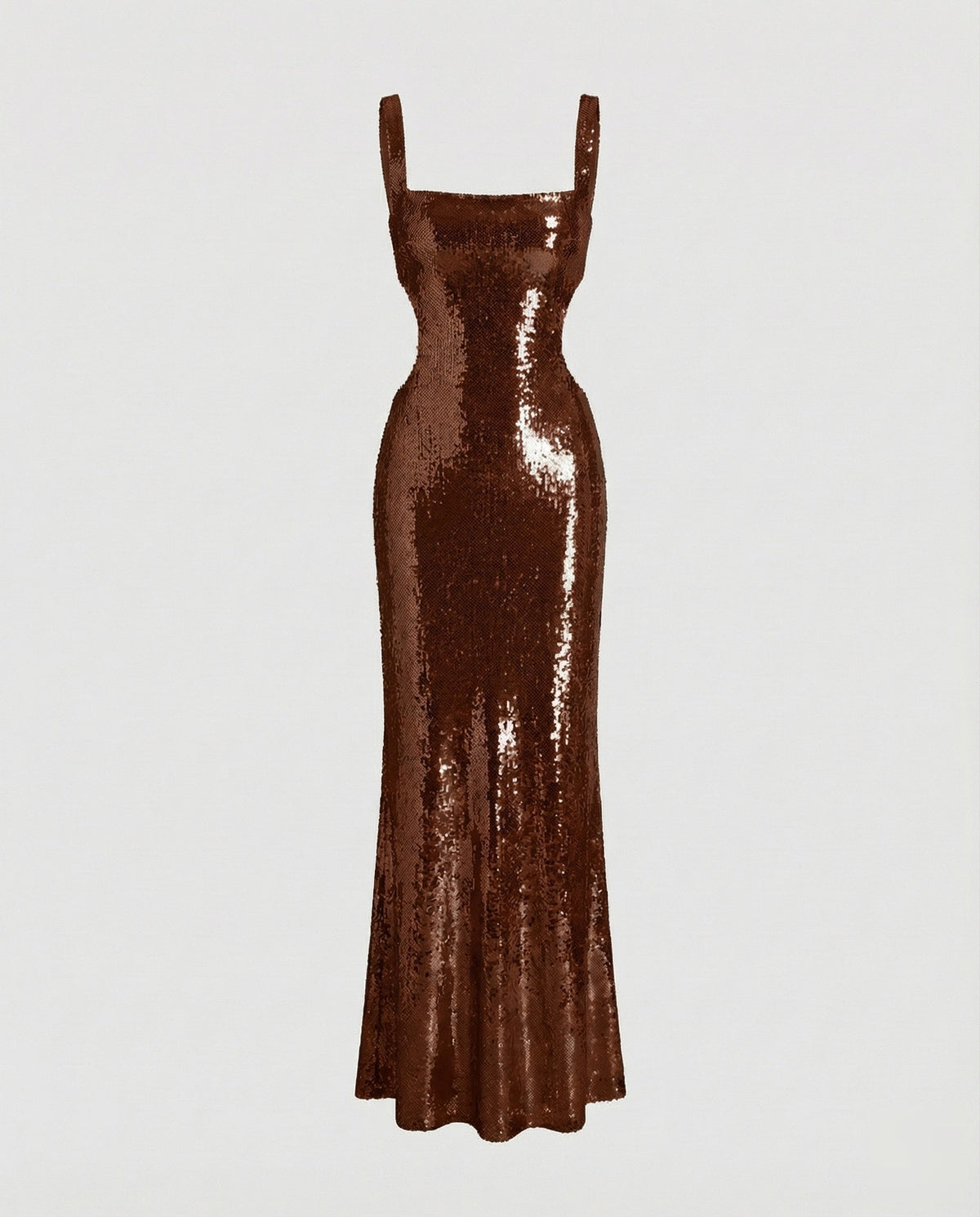 Formal Dress with Sequins and Side Cut-Outs for Women
