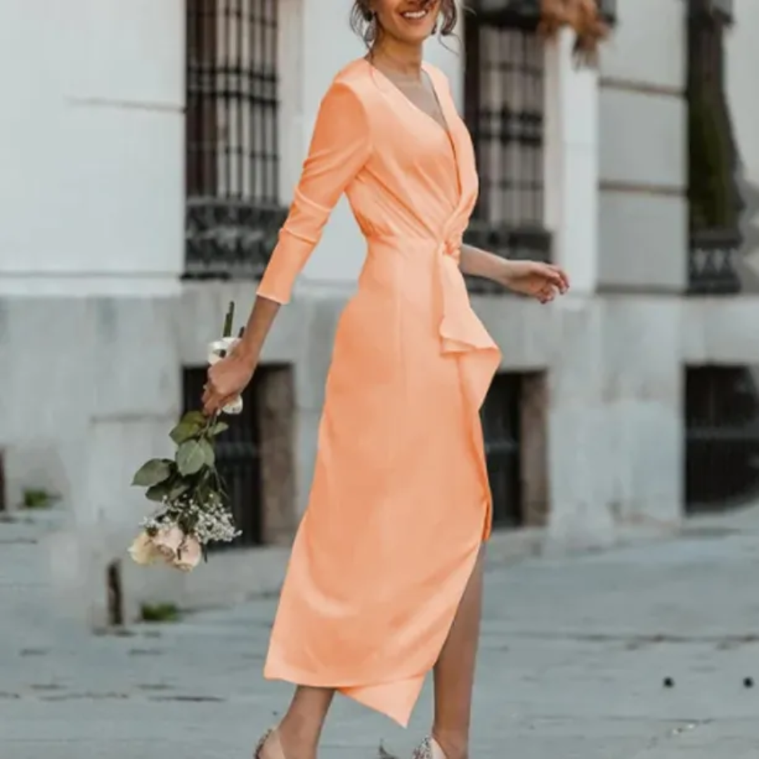 Formal Dress with Wrap Design