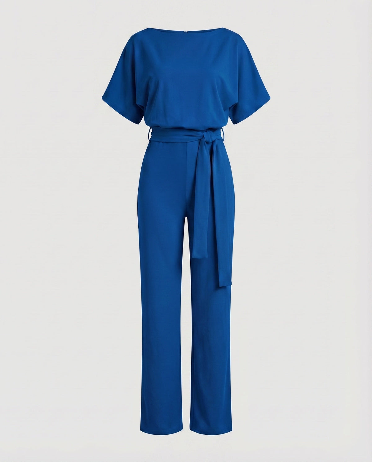 Jumpsuit with Wide Legs and Waist Tie for Women