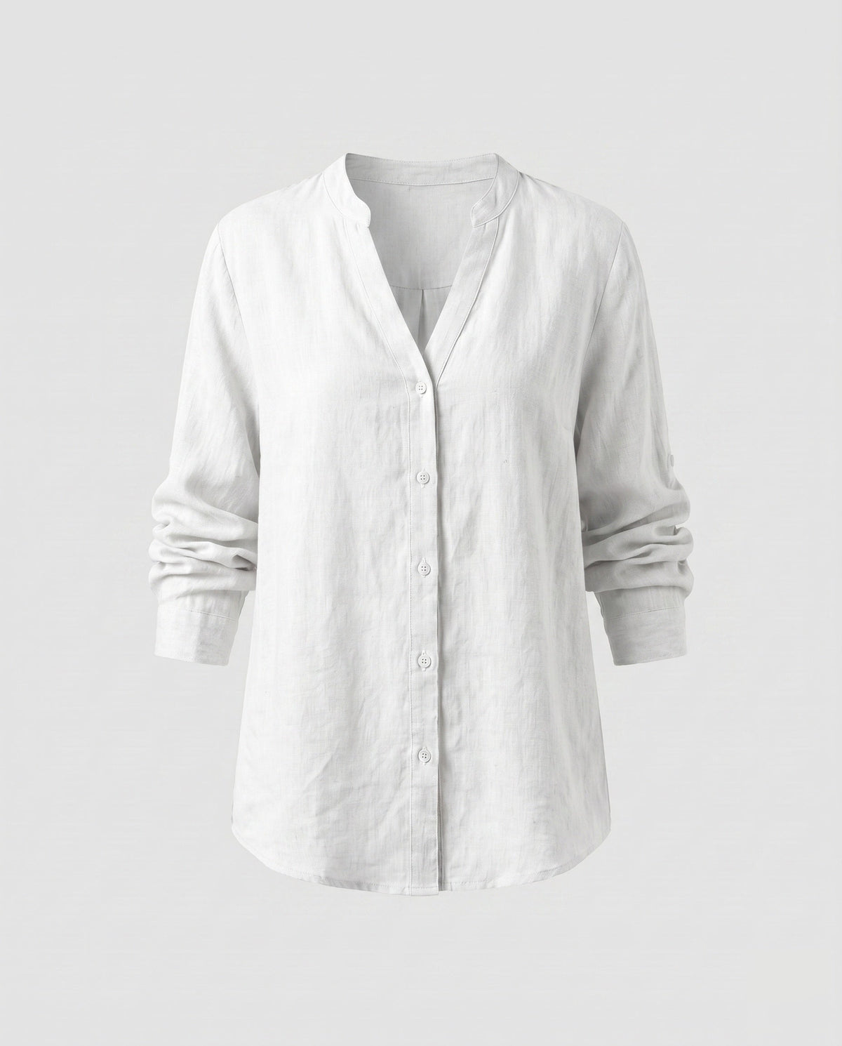 Long Sleeve Top with V-Neck and Relaxed Fit for Women