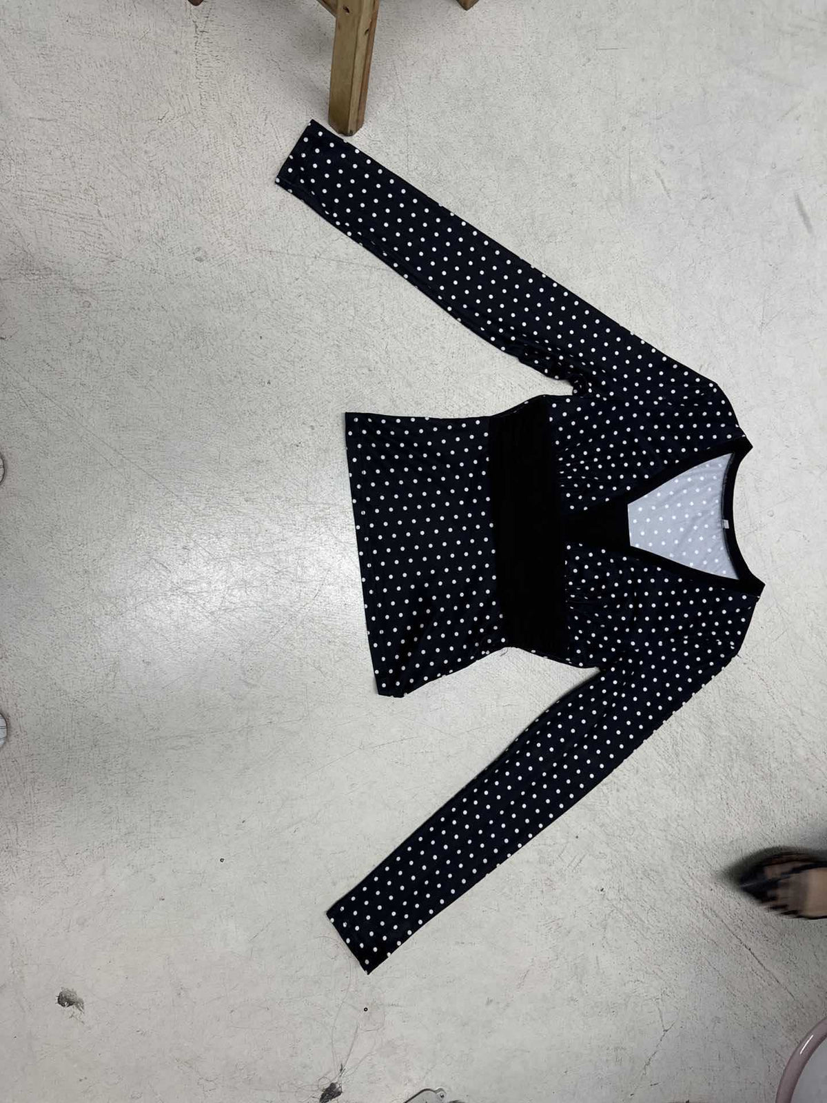 Long Sleeve Top with Wrap Detail and V-Neck for Women