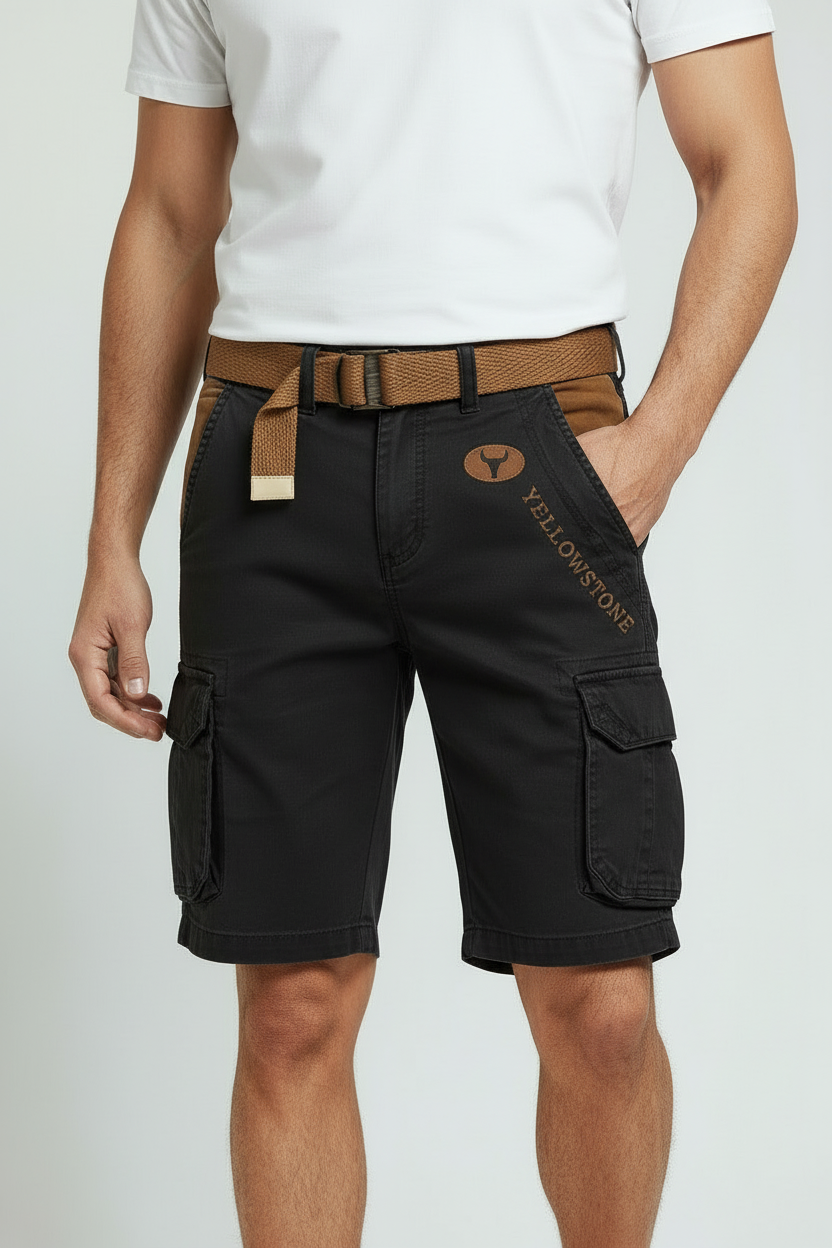 Men's Cargo Shorts Regular Fit with Utility Pockets