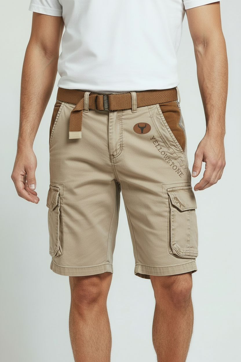 Men's Cargo Shorts Regular Fit with Utility Pockets