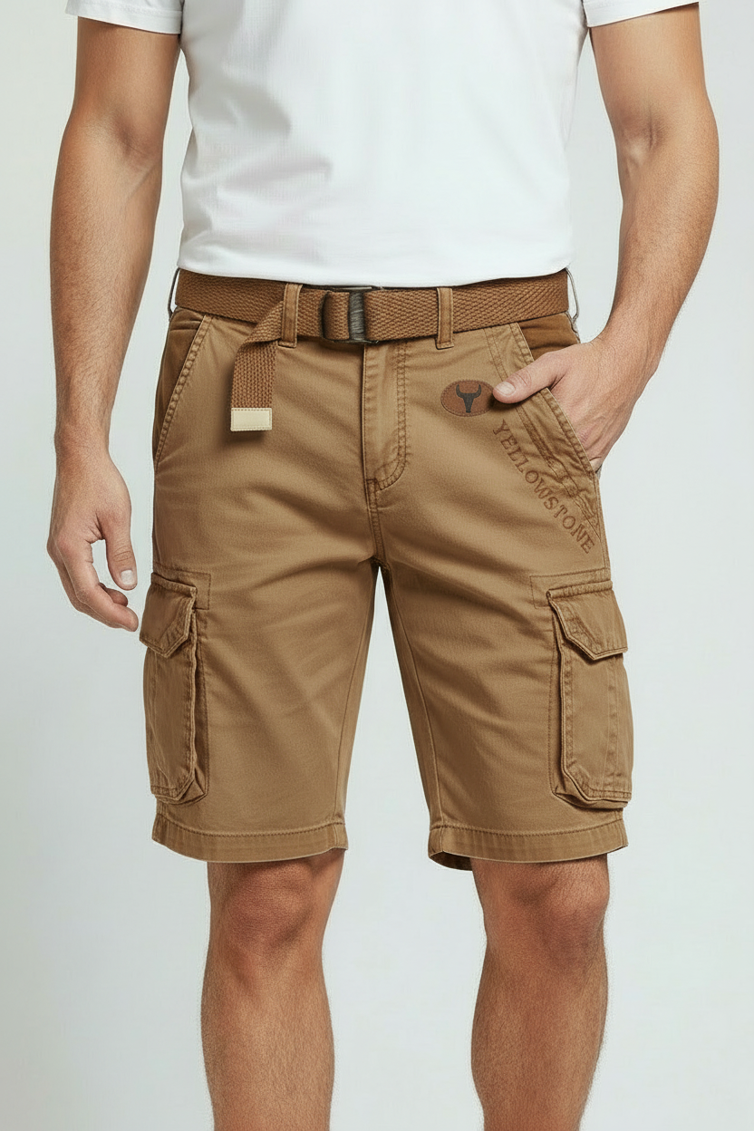 Men's Cargo Shorts Regular Fit with Utility Pockets