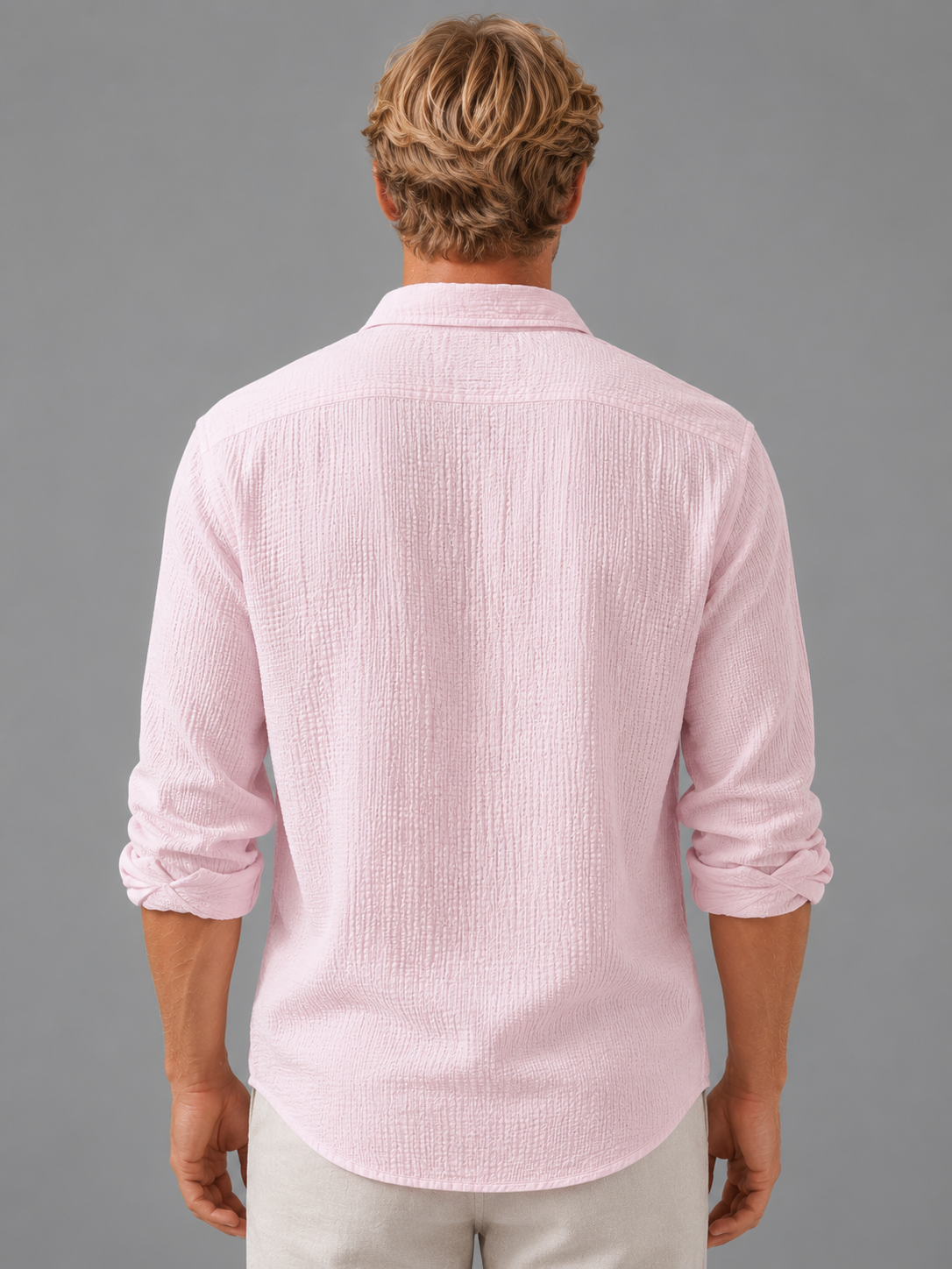 Men's Linen Shirts in Cotton Blend, Lightweight Relaxed Summer Fit
