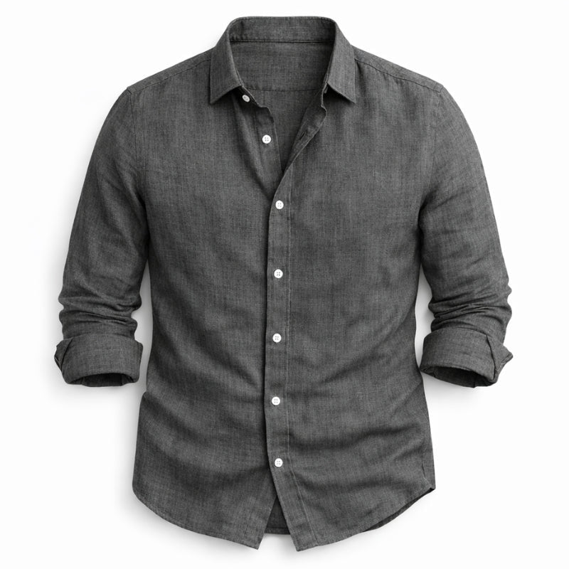 Men's Linen Shirts in Lightweight Cotton Blend, Regular Fit