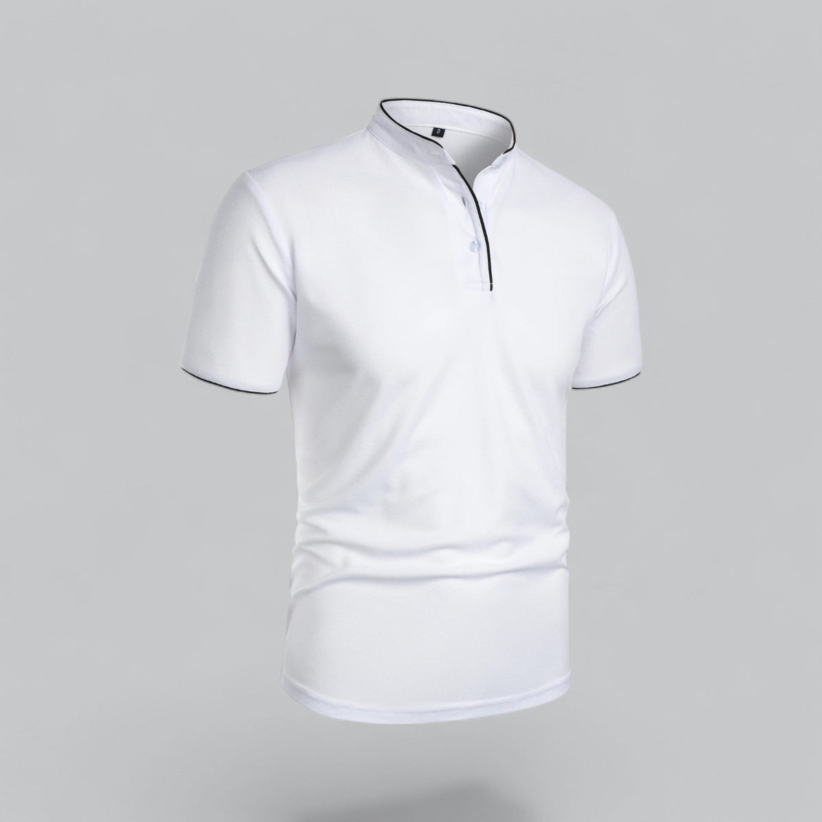 Men's Polo Shirts Relaxed Fit, Short Sleeves and Stand Collar