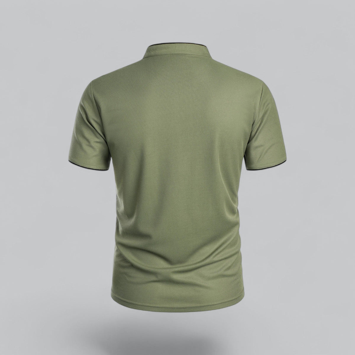 Men's Polo Shirts Relaxed Fit, Short Sleeves and Stand Collar