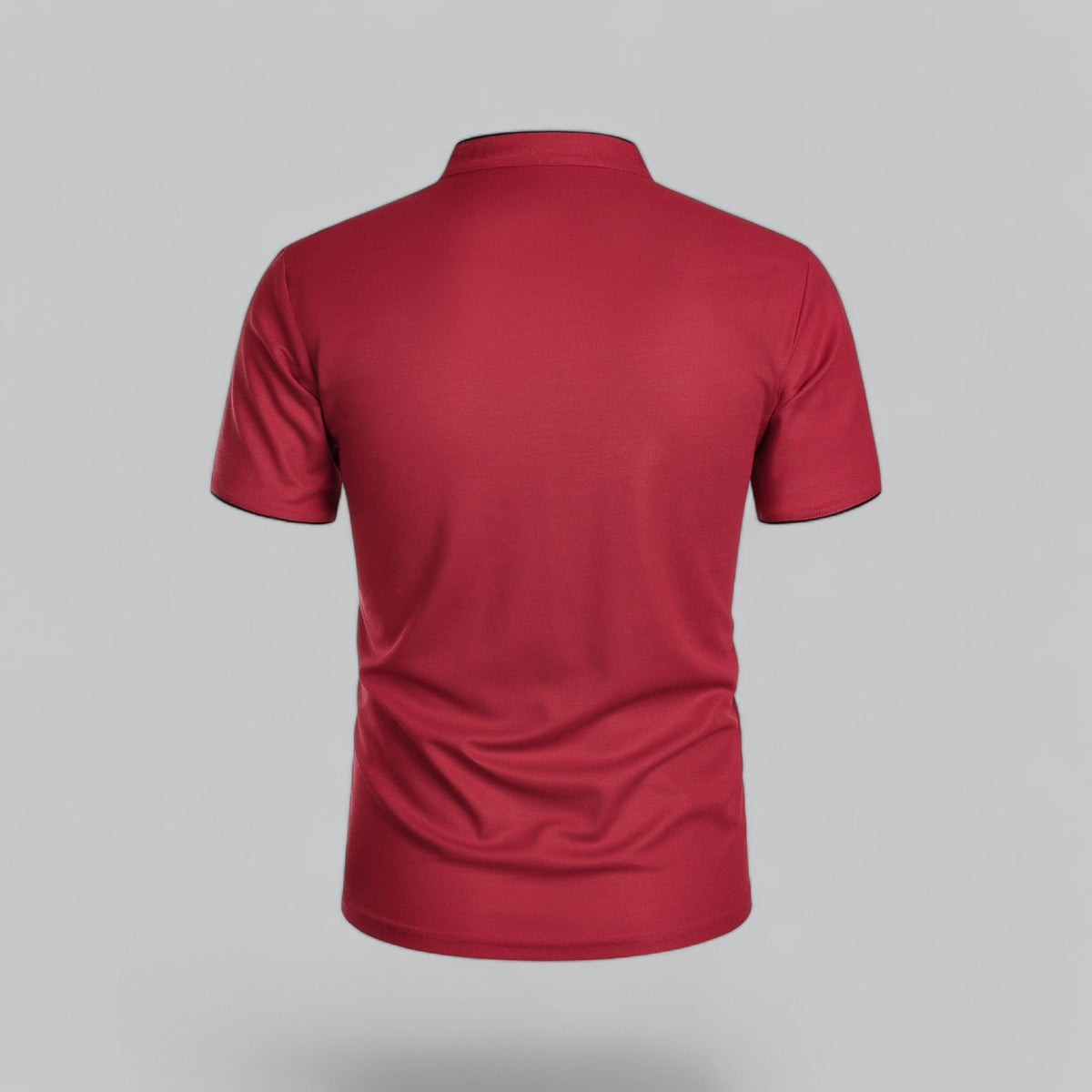 Men's Polo Shirts Relaxed Fit, Short Sleeves and Stand Collar