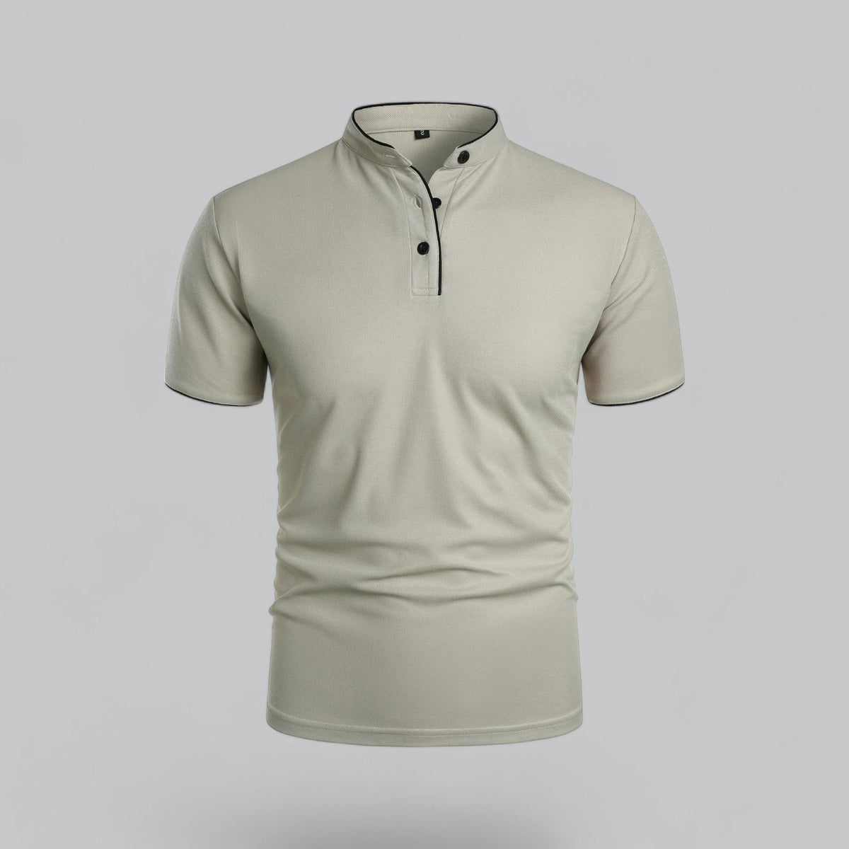Men's Polo Shirts Relaxed Fit, Short Sleeves and Stand Collar
