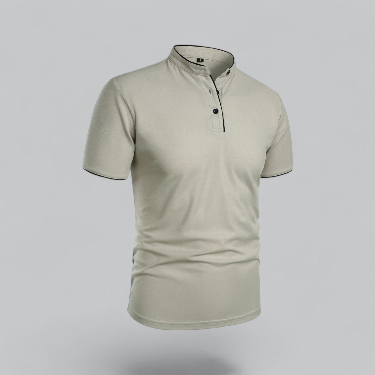 Men's Polo Shirts Relaxed Fit, Short Sleeves and Stand Collar
