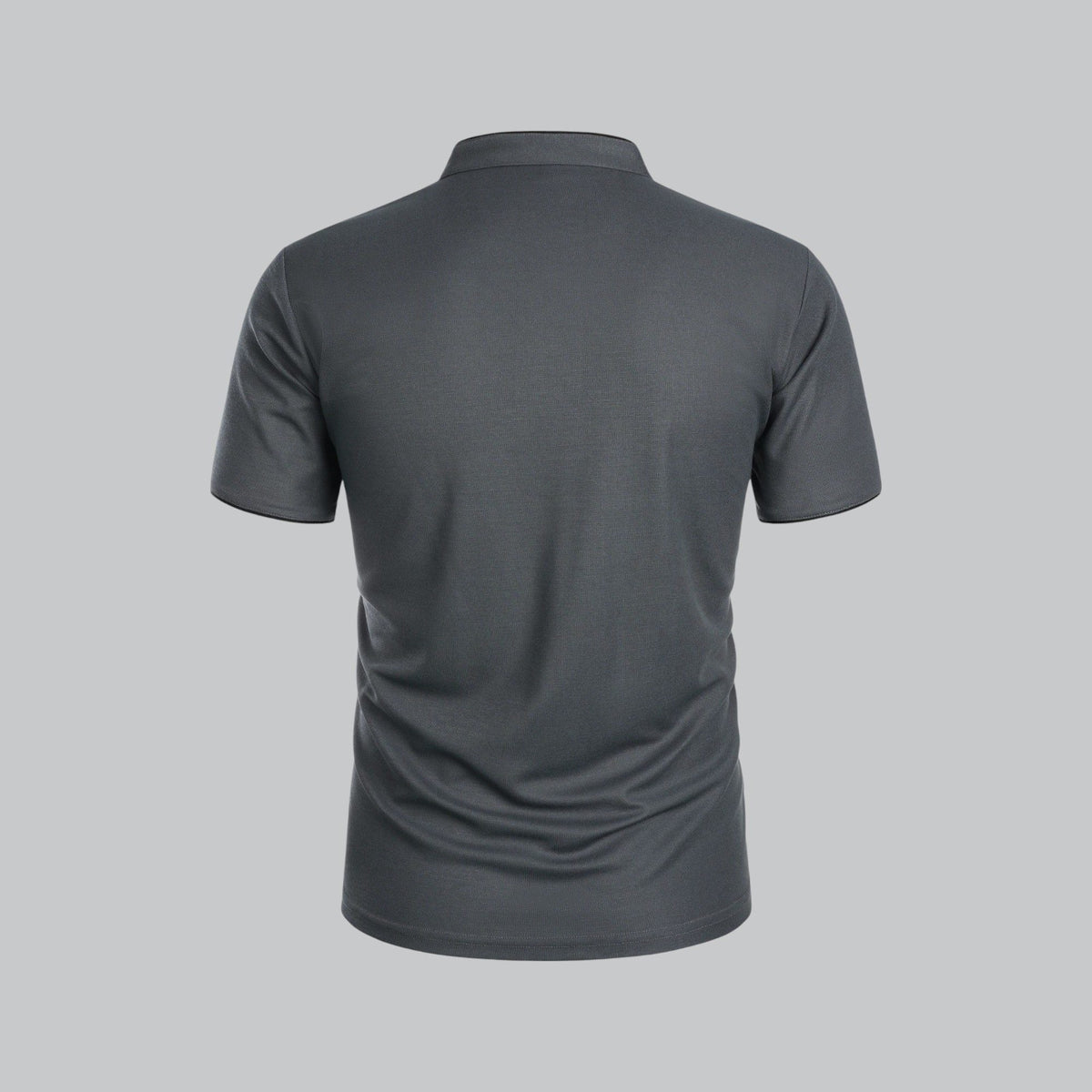 Men's Polo Shirts Relaxed Fit, Short Sleeves and Stand Collar