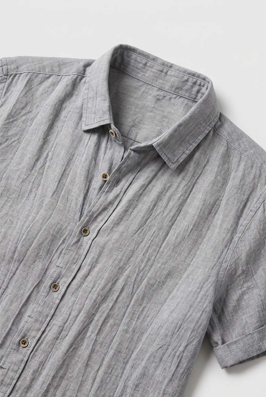 Men's Shirts Short Sleeve, Regular Fit with Button Front