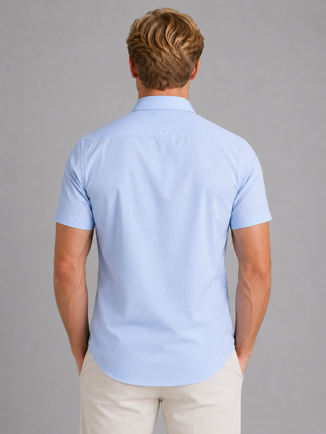 Men's Short Sleeve Shirts, Breathable Slim Fit for Summer