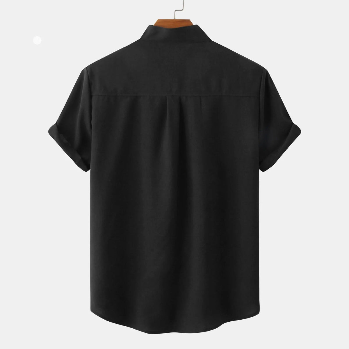 Men's Short Sleeve Shirts, Cotton-Linen Blend, Relaxed Summer Fit