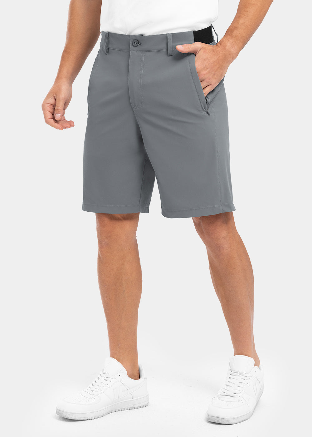 Men's Shorts Cotton Stretch, Straight Fit for Summer