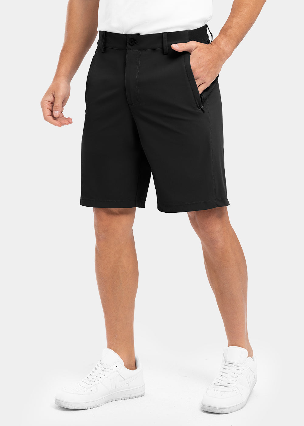 Men's Shorts Cotton Stretch, Straight Fit for Summer