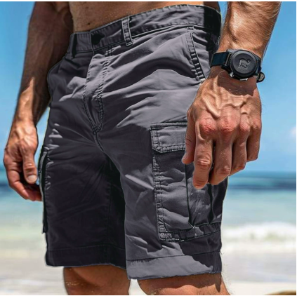 Men's Shorts Relaxed Fit for Summer, Outdoor Utility Cargo Pockets
