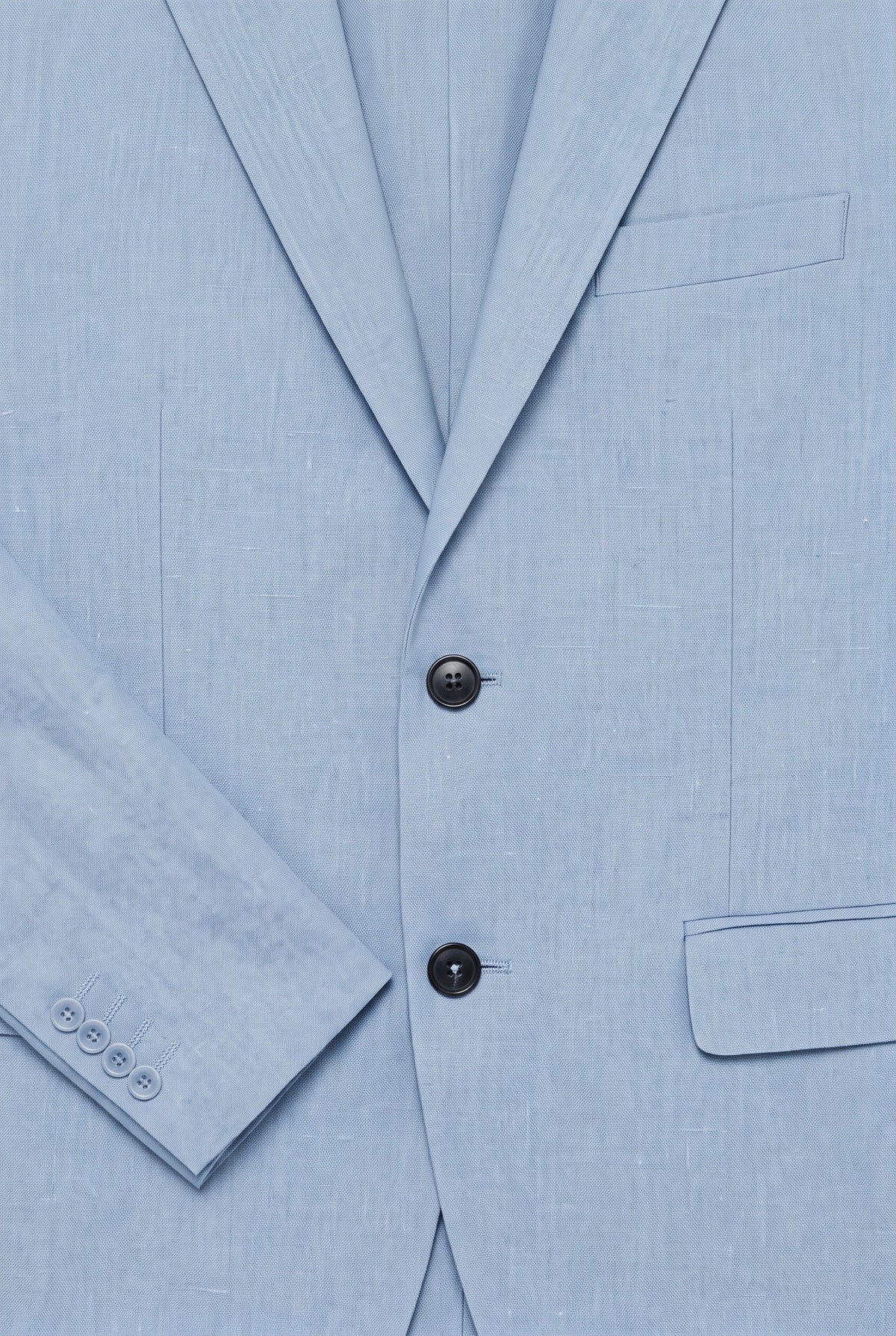 Men's Linen-Look Slim Fit Two-Piece Suit for Summer Weddings