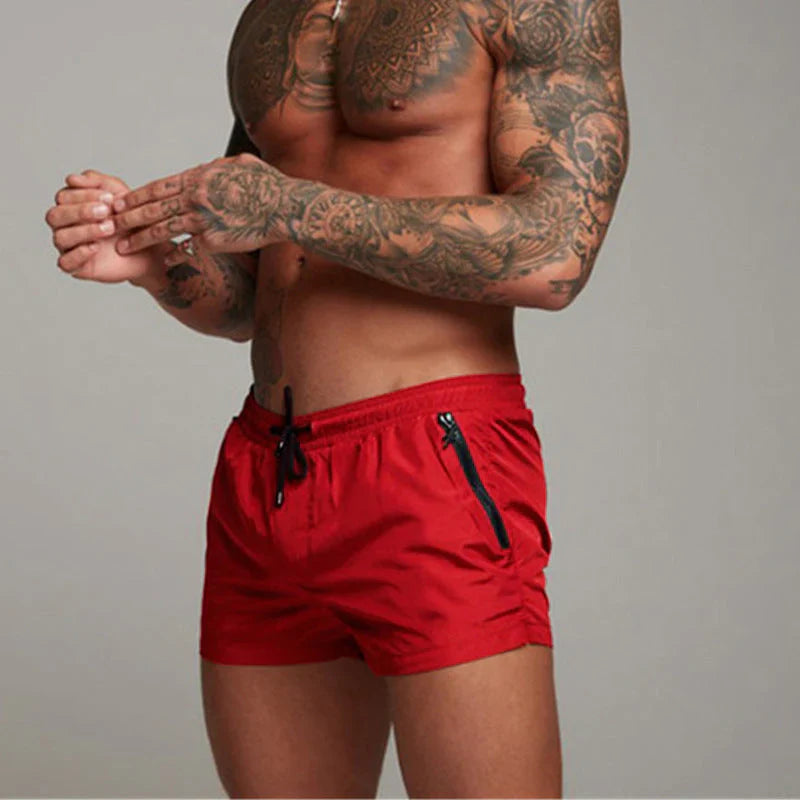Men's Swim Shorts Quick-Dry Lightweight with Zip Pockets