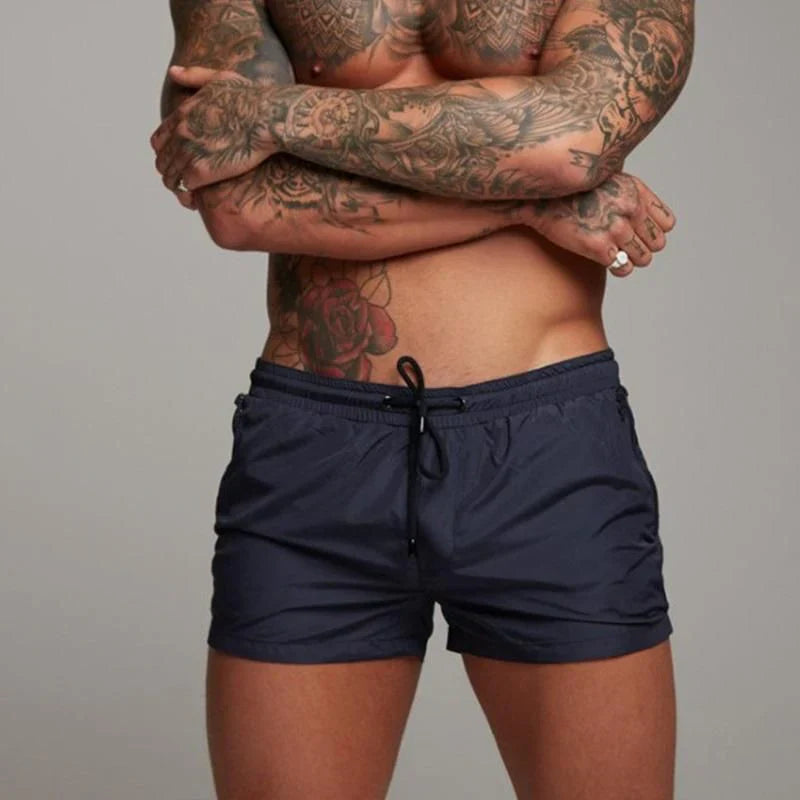 Men's Swim Shorts Quick-Dry Lightweight with Zip Pockets