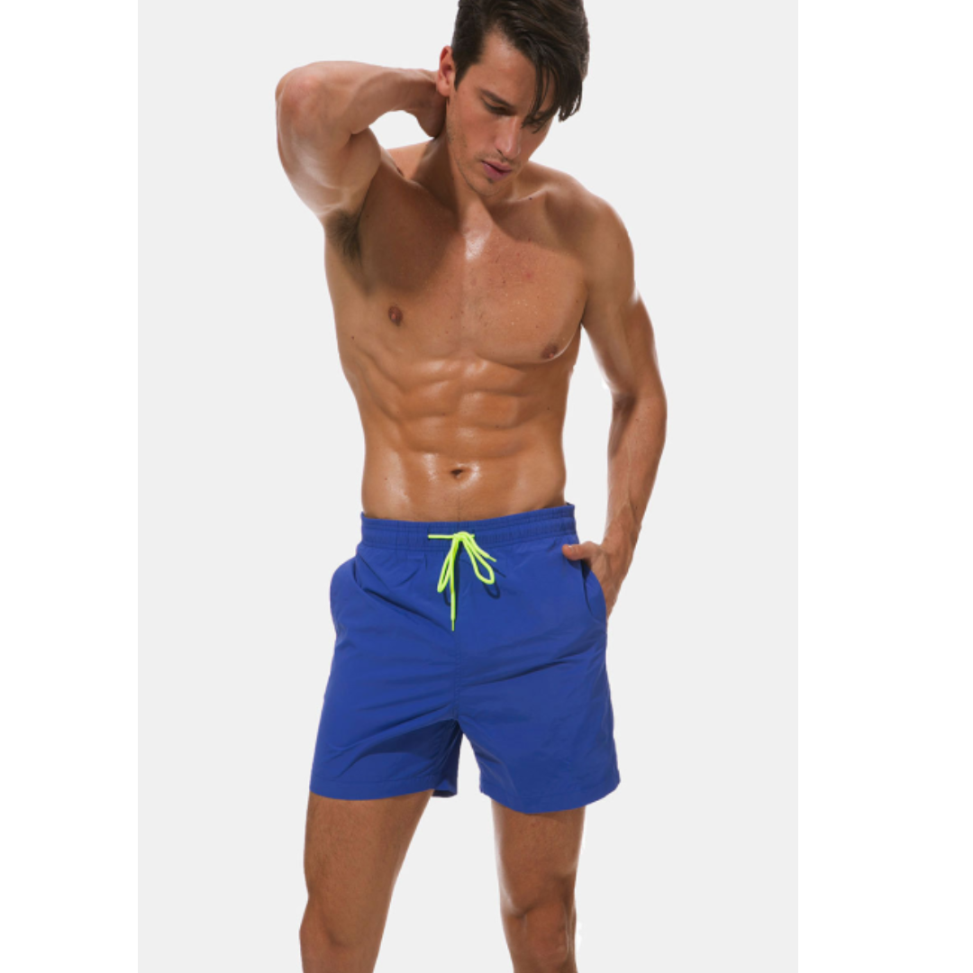 Men's Swim Shorts Quick-Dry with Adjustable Drawstring