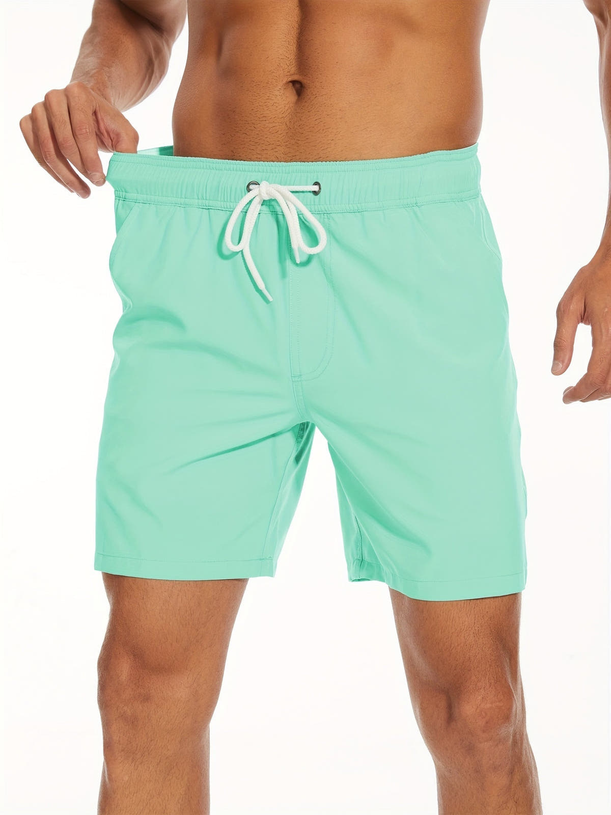 Men's Swim Shorts Quick-Dry with Inner Pocket Liner, Regular Fit