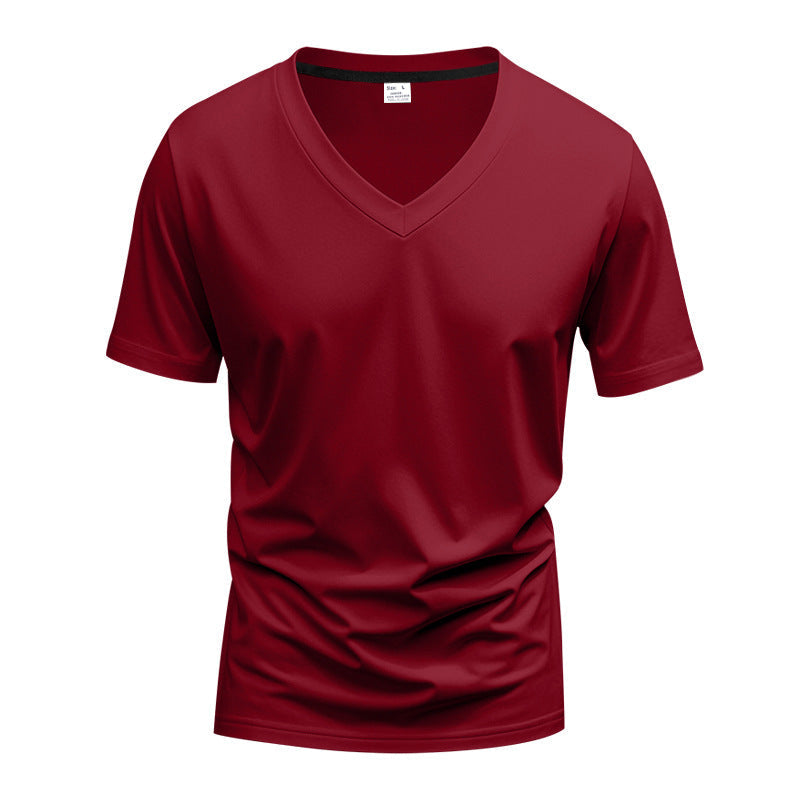 Men's T Shirts Quick-Drying, Fitted V-Neck with Short Sleeves