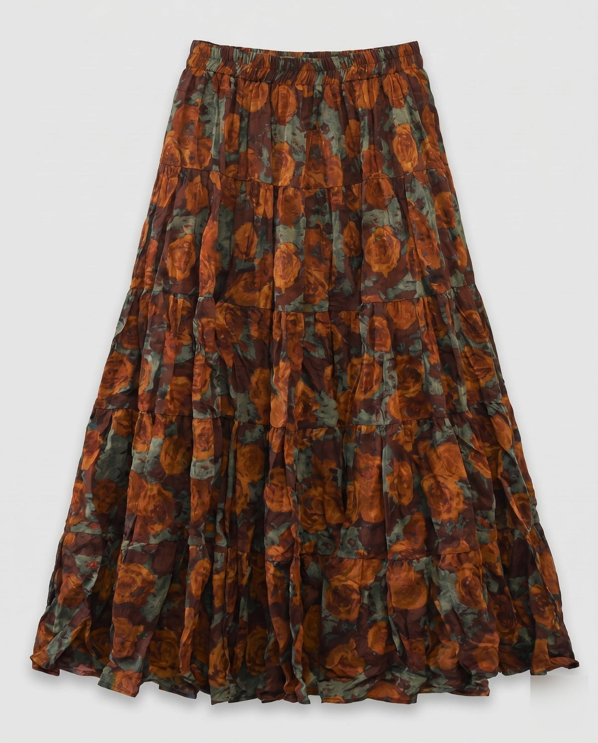 Midi Skirt with Voluminous Pleats for Women