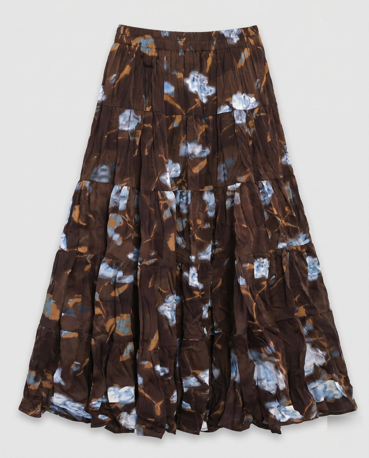Midi Skirt with Voluminous Pleats for Women