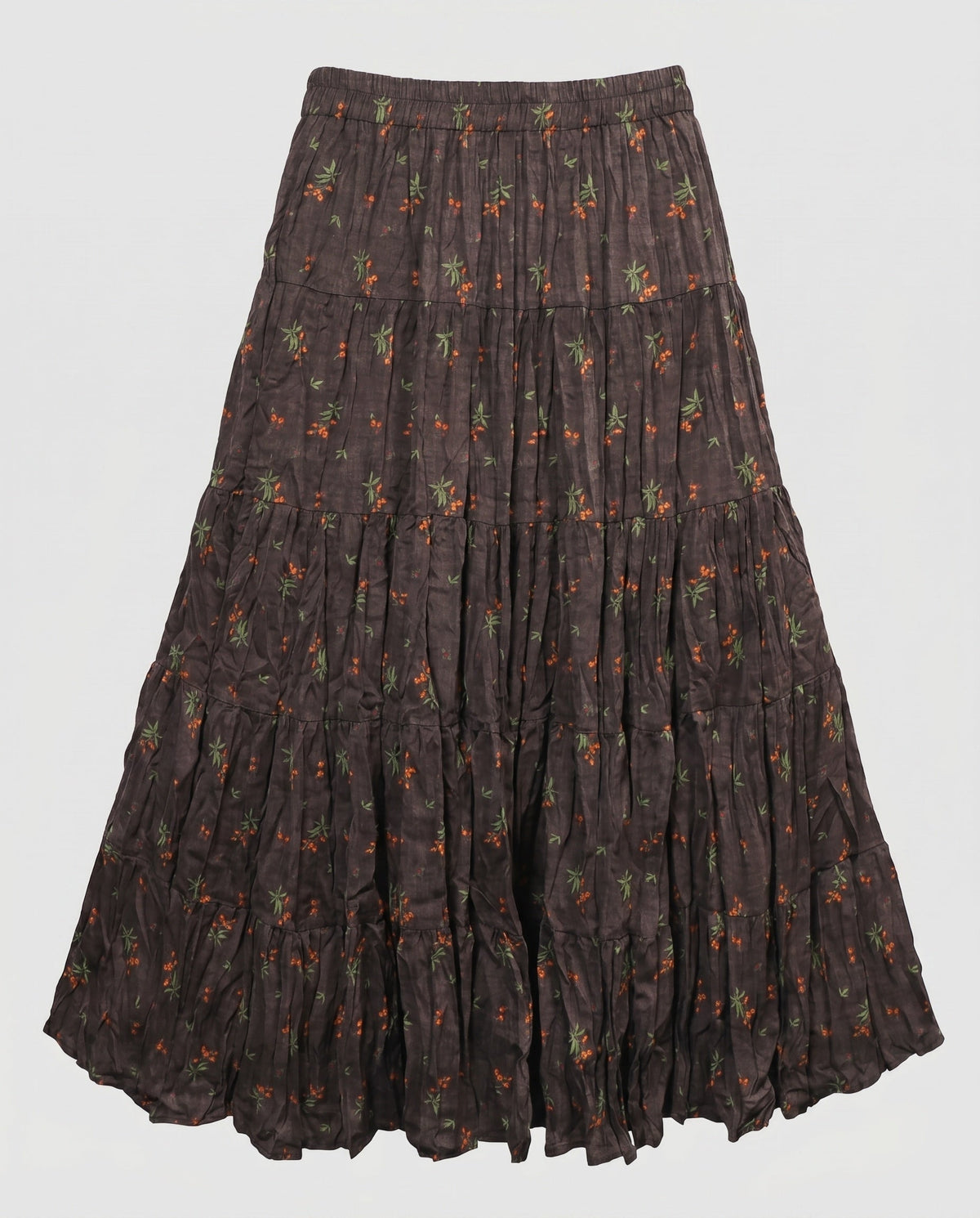 Midi Skirt with Voluminous Pleats for Women