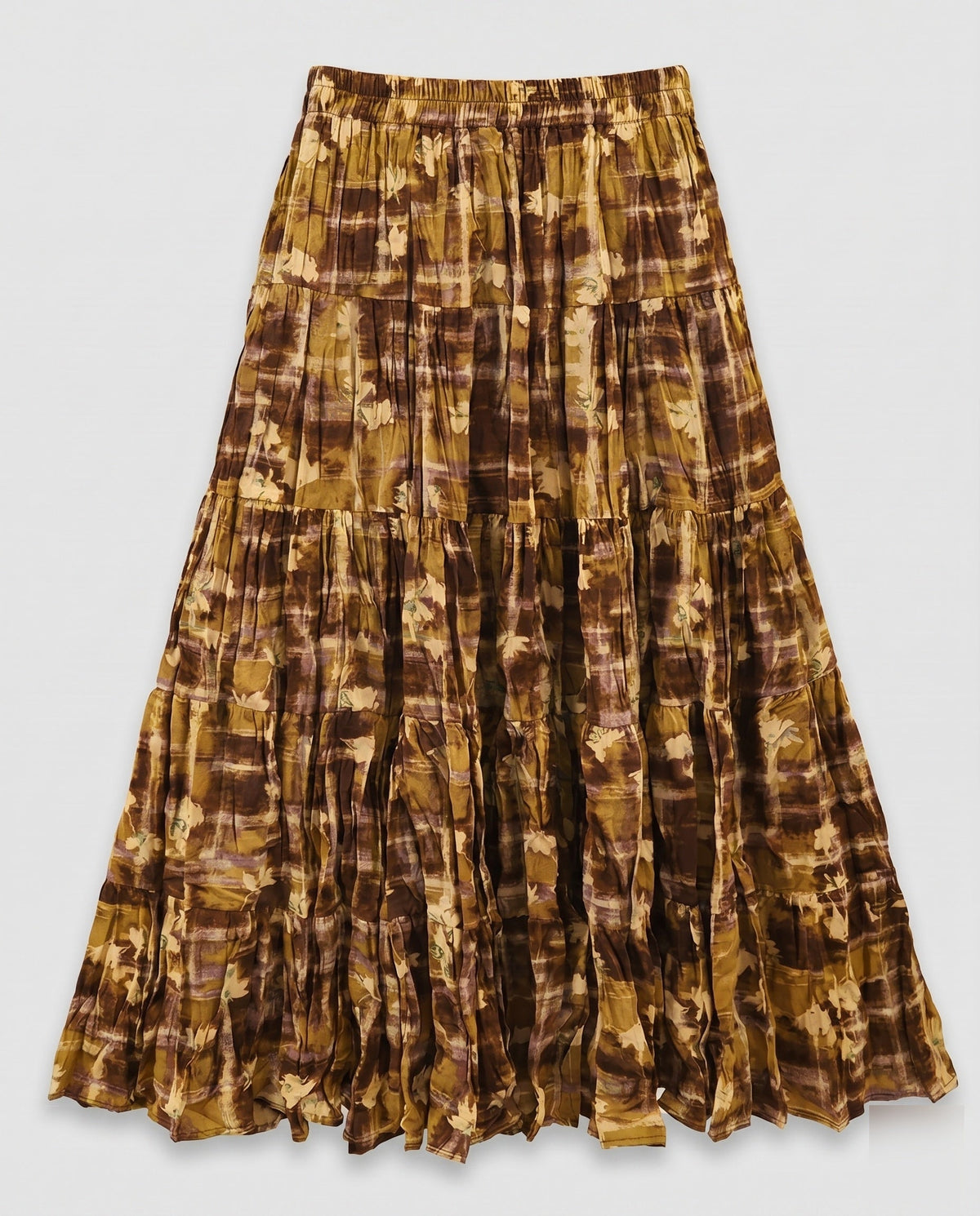 Midi Skirt with Voluminous Pleats for Women