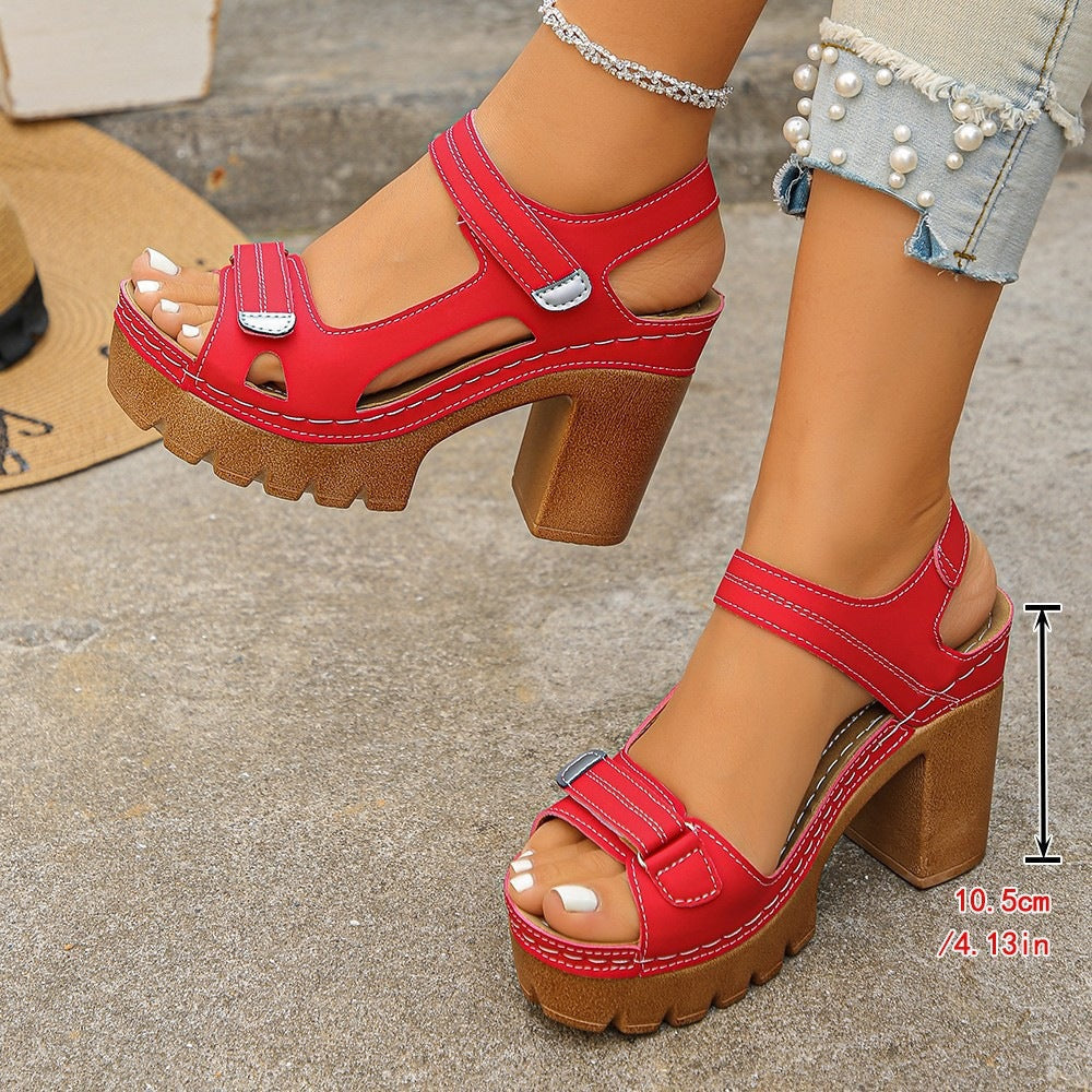 Sandals with Platform and Adjustable Straps for Women