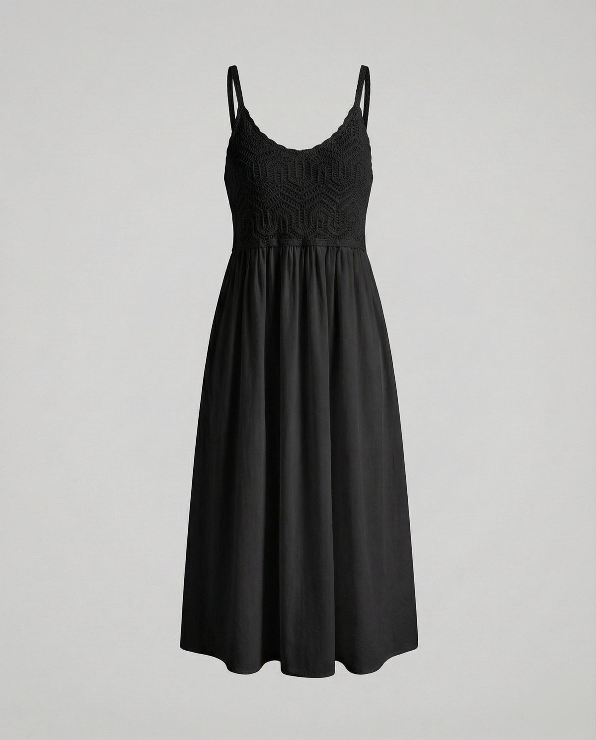 Summer Dress with Crochet and Floral Embroidery for Women