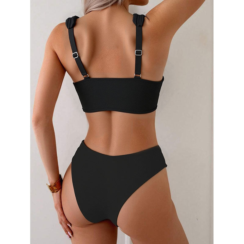 Bikini Set with Wide Straps for Women