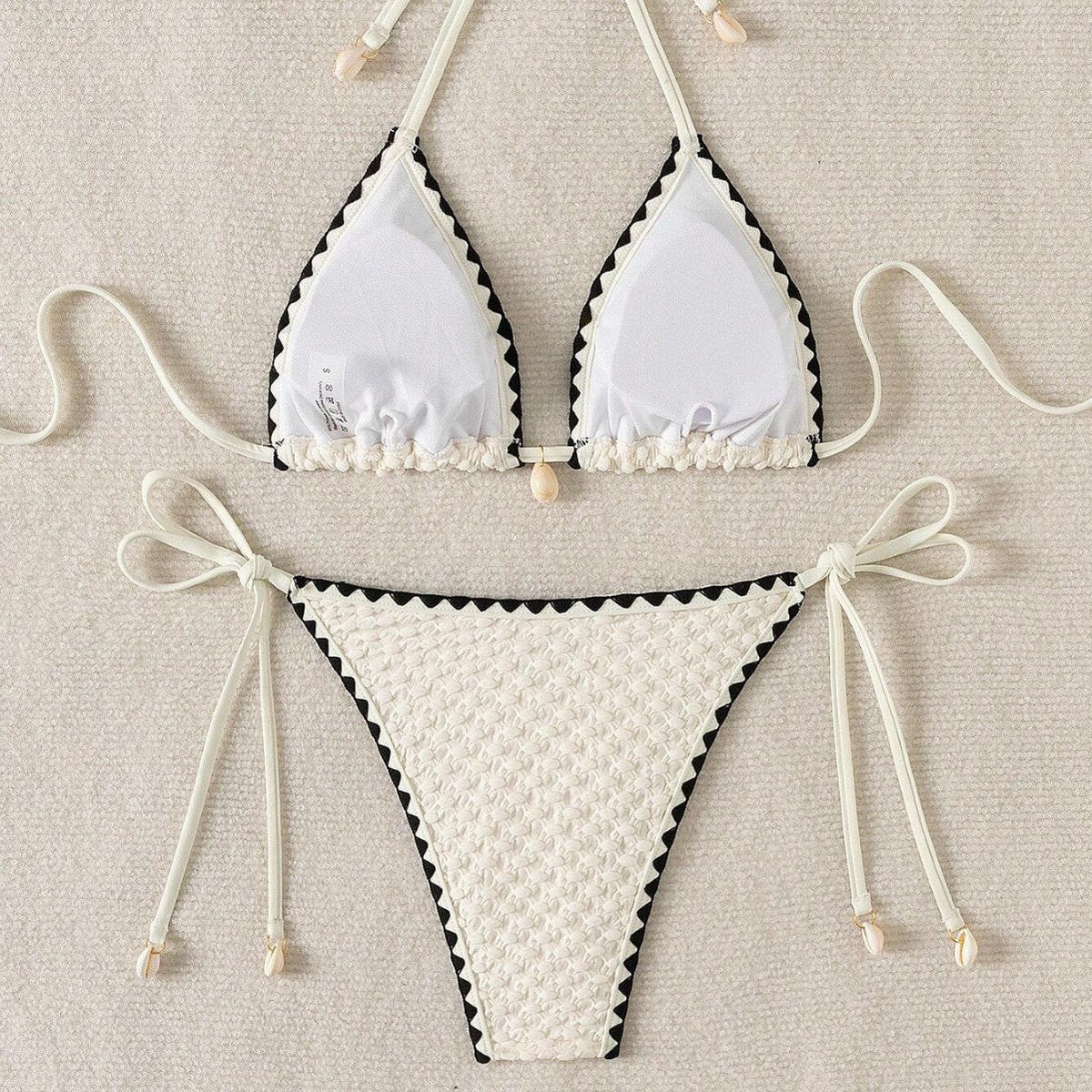 Bikini with Triangle Cut and Adjustable Straps for Women