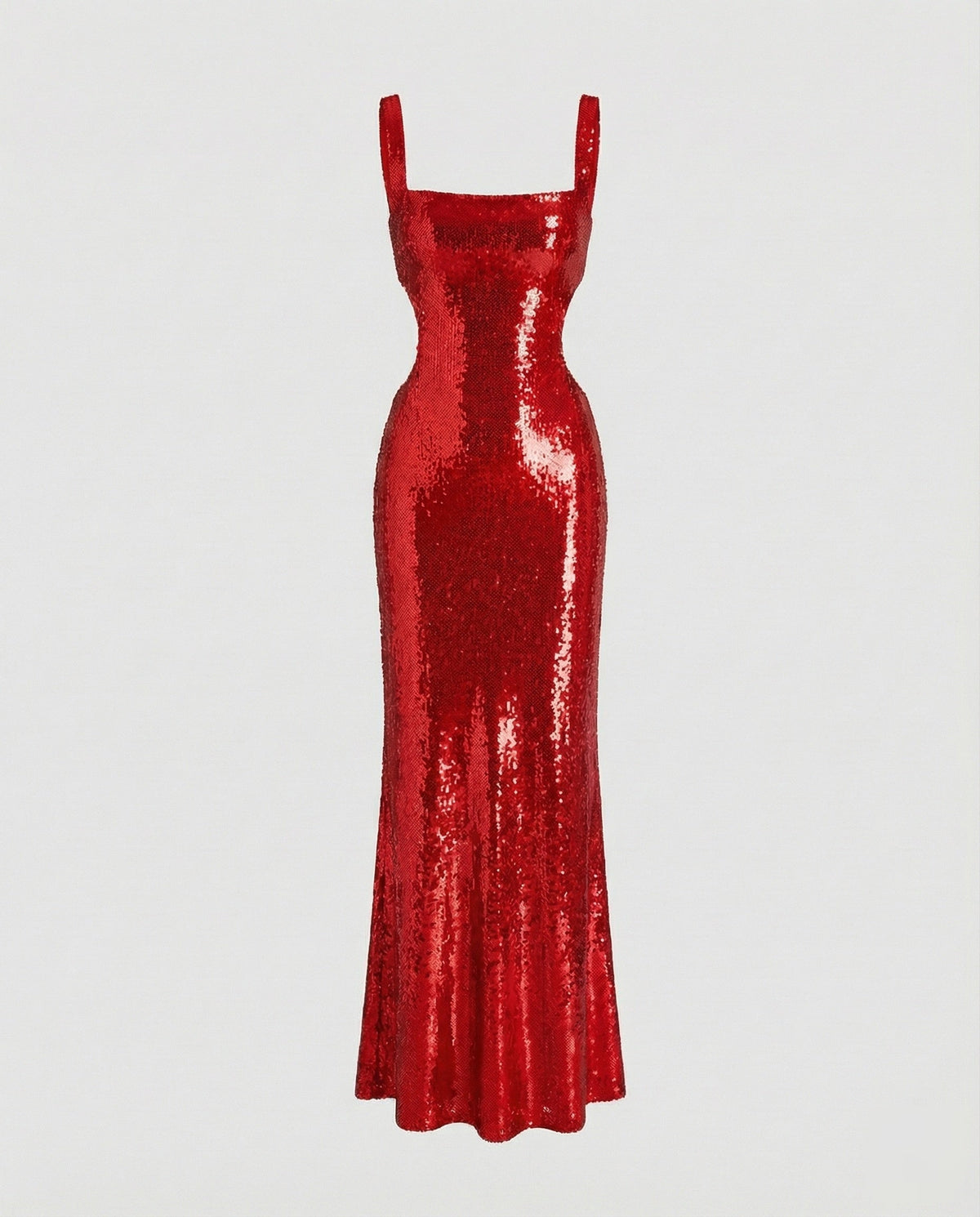 Formal Dress with Sequins and Side Cut-Outs for Women