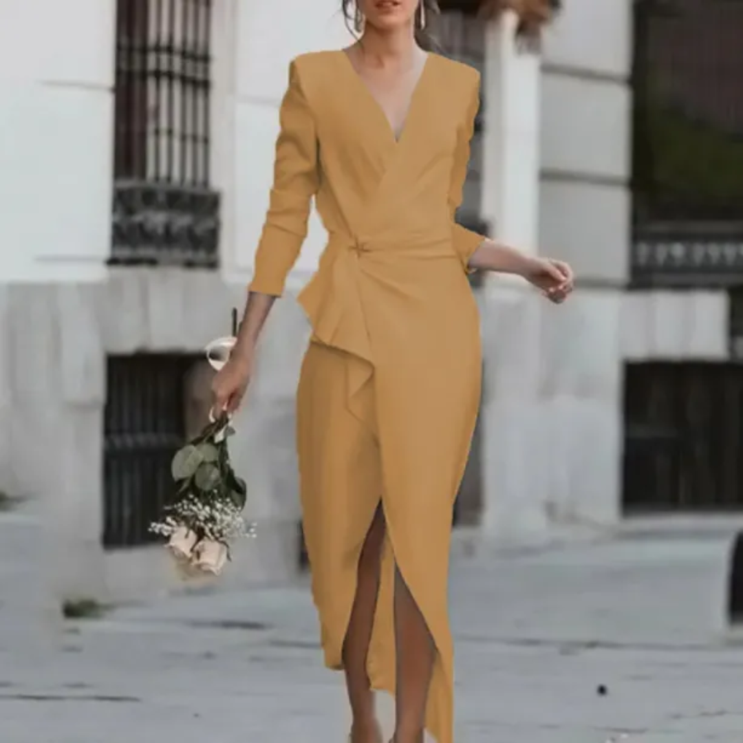 Formal Dress with Wrap Design