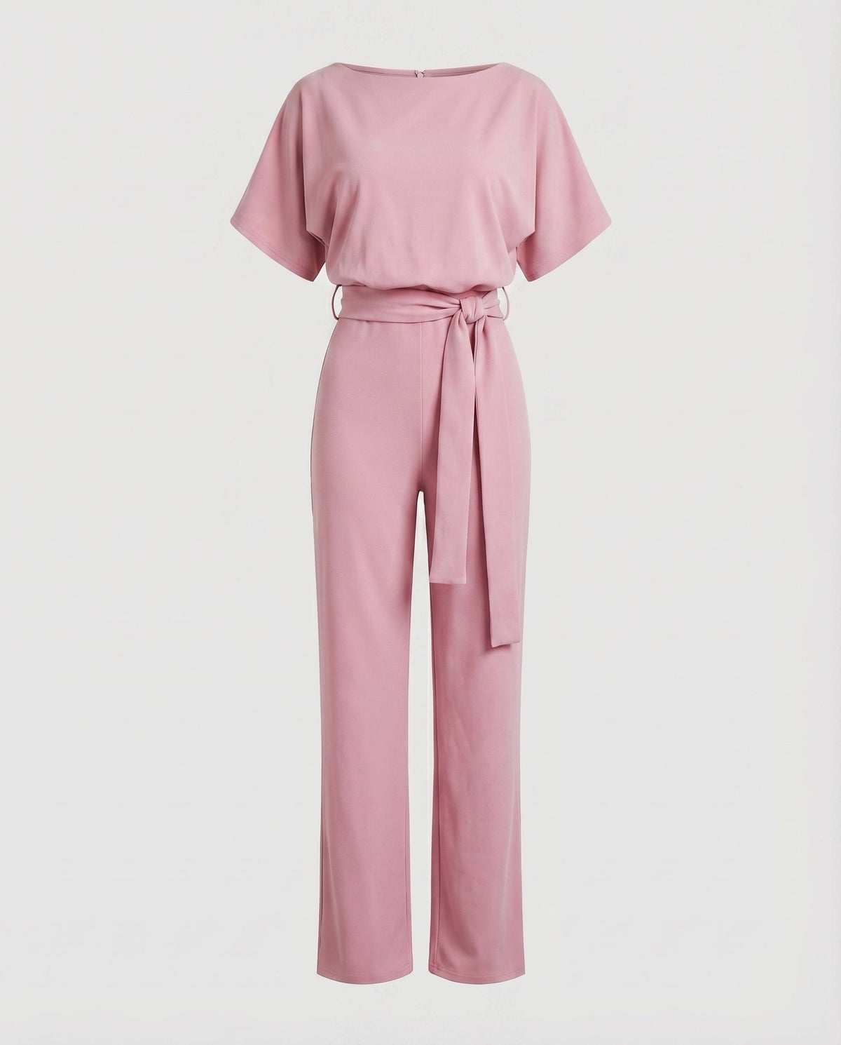 Jumpsuit with Wide Legs and Waist Tie for Women