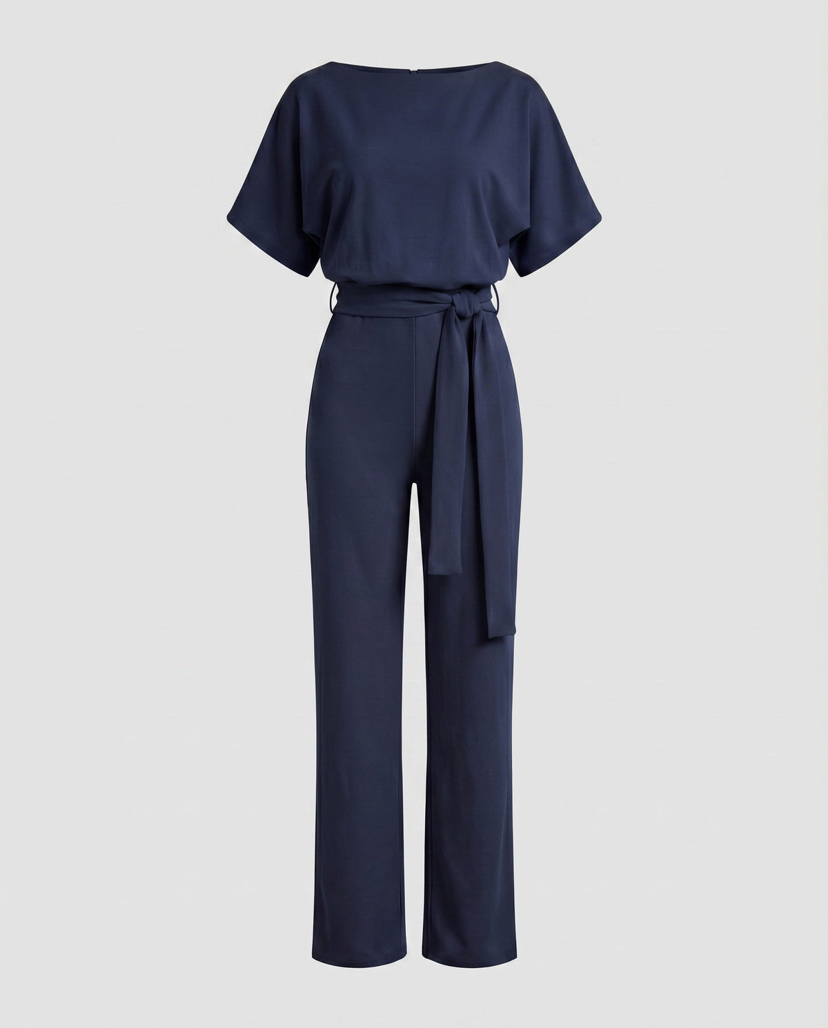 Jumpsuit with Wide Legs and Waist Tie for Women