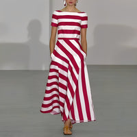 Maxi Dress with Flowing Cut for Women