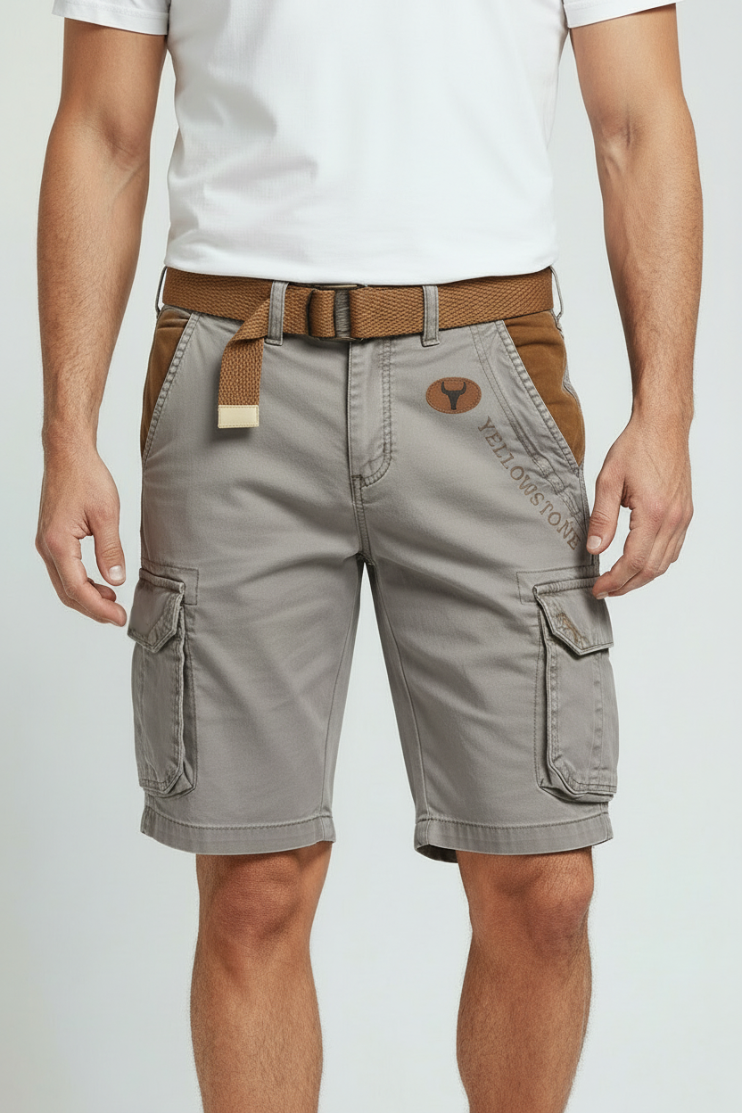 Men's Cargo Shorts Regular Fit with Utility Pockets