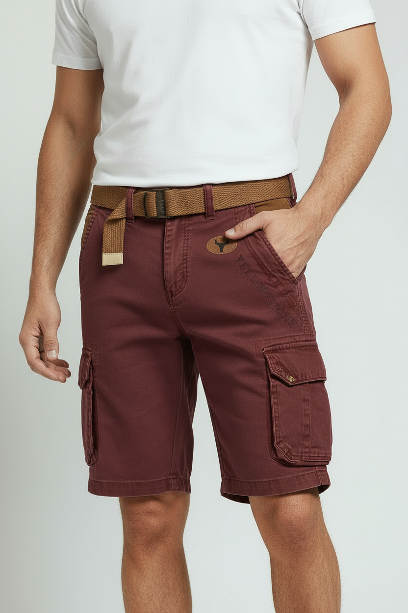 Men's Cargo Shorts Regular Fit with Utility Pockets