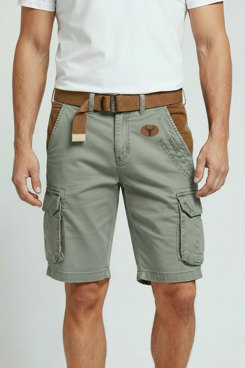 Men's Cargo Shorts Regular Fit with Utility Pockets