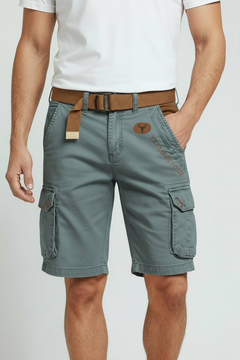 Men's Cargo Shorts Regular Fit with Utility Pockets
