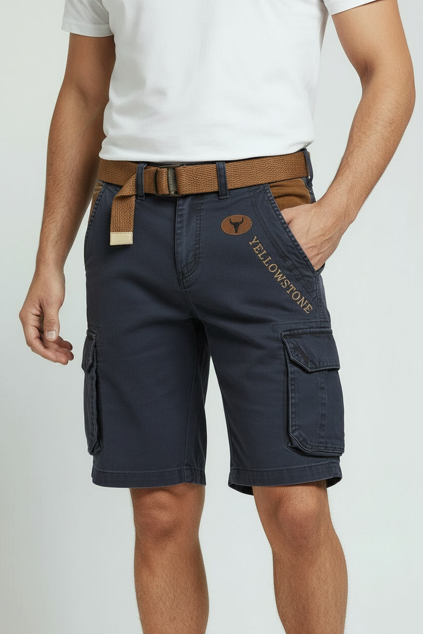Men's Cargo Shorts Regular Fit with Utility Pockets