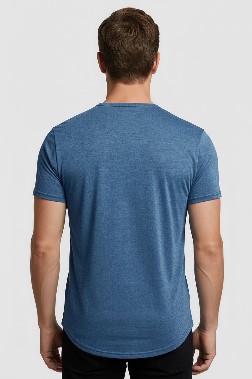 Men's Henley Shirts Breathable Stretch, Short Sleeves