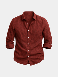 Men's Linen Shirts in Lightweight Cotton Blend, Regular Fit