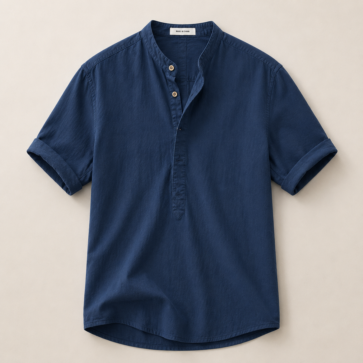 Men's Linen Shirts, Lightweight Blend, Relaxed Fit, Short Sleeves